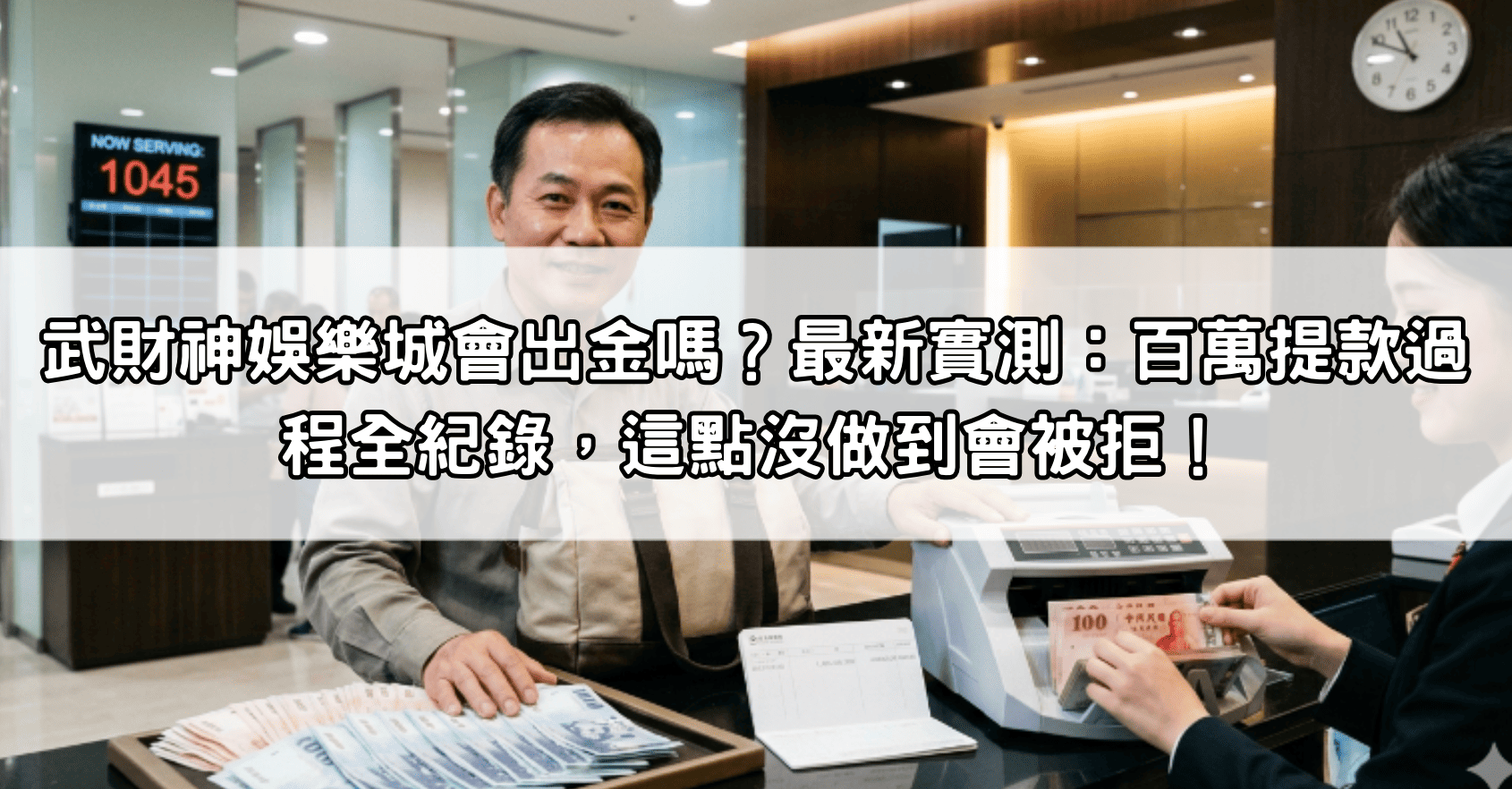 武財神娛樂城會出金嗎？最新實測：百萬提款過程全紀錄，這點沒做到會被拒！