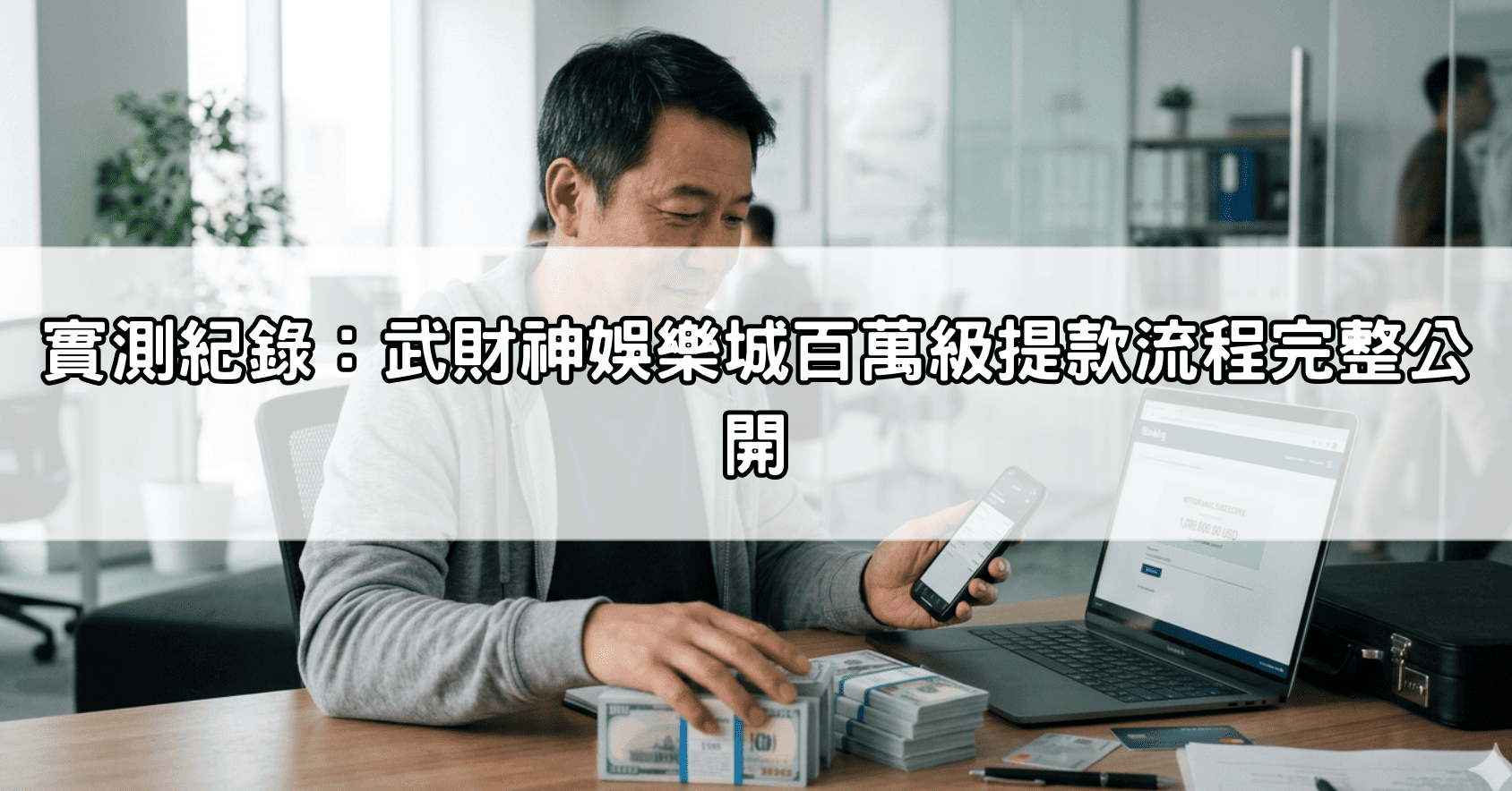 實測紀錄：武財神娛樂城百萬級提款流程完整公開
